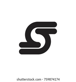 SS letter logo design vector