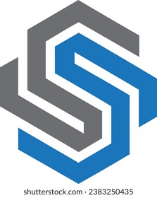 Plantilla vectorial de diseño de logotipo de letras SS