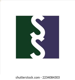 ss letter logo vector emblem template