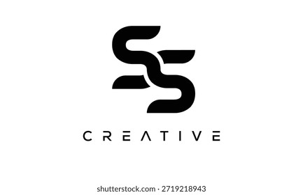 SS Letter Monogram Logo for Modern Creative Brand Identity