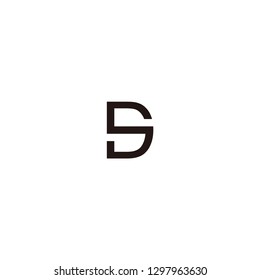 ss letter vector logo. dd letter vector logo