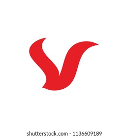 ss letter vector logo. v letter vector logo
