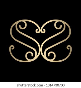 SS LOGO, SS BUTTERFLY
