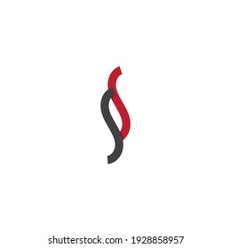 SS logo design template vector Icon