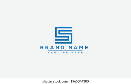 SS Logo Design Template Vector Graphic Branding Element.