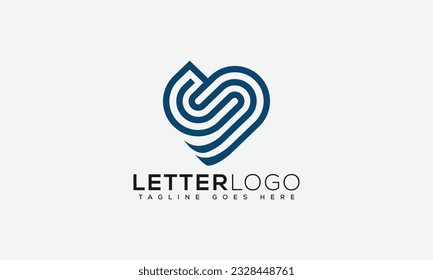 SS logo Design Template Vector Graphic Branding Element.