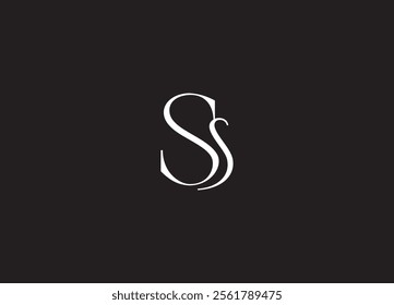 SS logo Design Template Vector Graphic Branding Element 