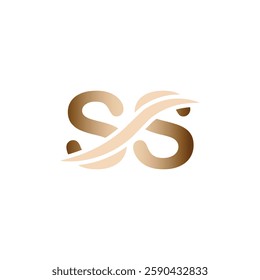 SS logo design. Trendy awesome artistic SS initial based Alphabet icon logo.