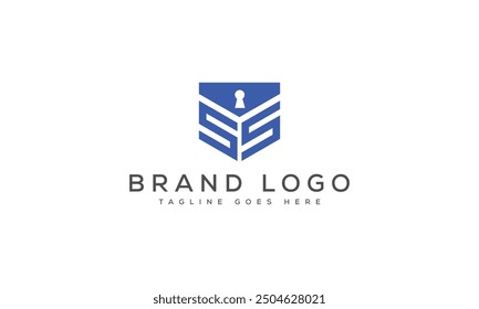 SS logo design vector template design for brand