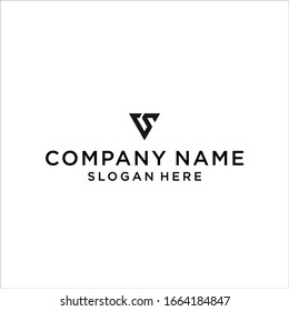 Diseño vectorial de icono del logotipo SS