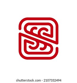 logotipo de ss, logotipo de letras, logotipo abstracto