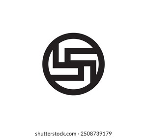 SS logo, Letter Initial Logo Design Template Vector Illustration, ss luxury design, luxury letter SS monogram ,circular letter SS logo template
