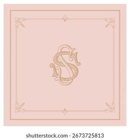 SS, logo SS, Letter SS,  Monogram SS,Logo for Wedding , monogram for Wedding , Wedding Monogram, Wedding Logo, Logo Design , Monogram Vintage