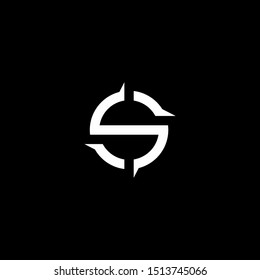 SS Logo monogram modern design template 