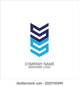 ss logo purple and vlue vector design art