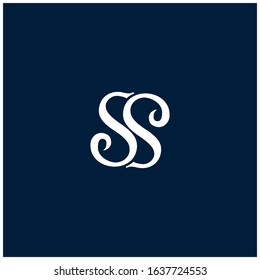 SS Logo Vector design. Illustration of initial ss logotype design 