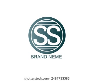 ss logo  vector letter text free design