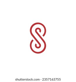 ss modern logosymbol in circular shape