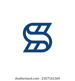 ss modern logosymbol in shape