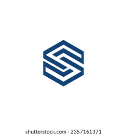 ss modern logosymbol in shape