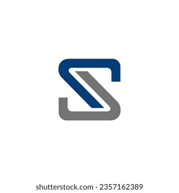 ss modern logosymbol in shape