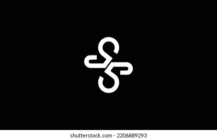 Ss Monogram Minimal Logo Design Concept Stock Vector (Royalty Free ...