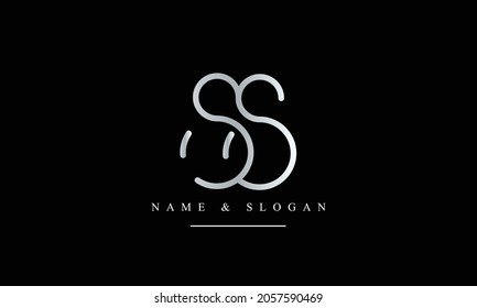 SS, S abstract letters logo monogram