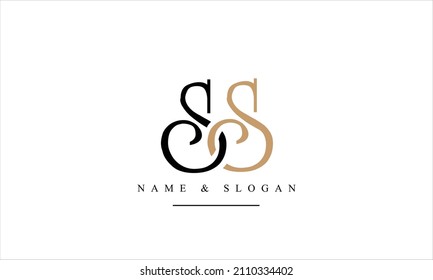 SS, S abstract letters logo monogram