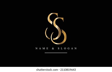SS, S abstract letters logo monogram