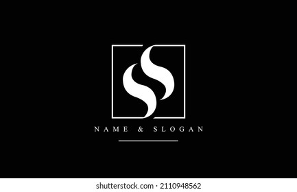 SS, S abstract letters logo monogram