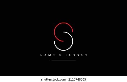 SS, S abstract letters logo monogram