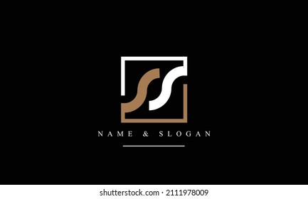 SS, S abstract letters logo monogram