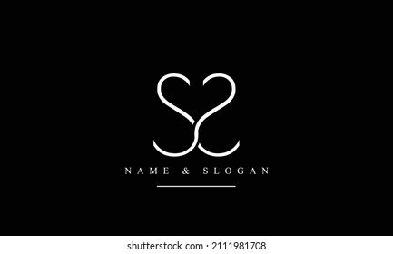 SS, S abstract letters logo monogram