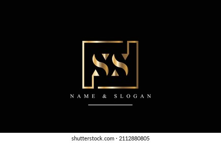 SS, S abstract letters logo monogram