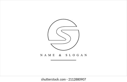 SS, S abstract letters logo monogram