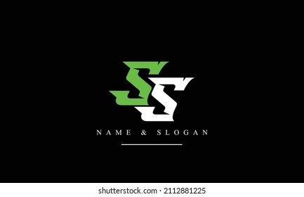 SS, S abstract letters logo monogram