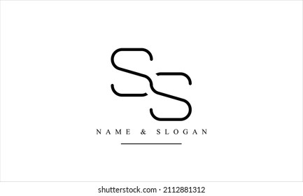 SS, S Abstract Letters Logo Monogram