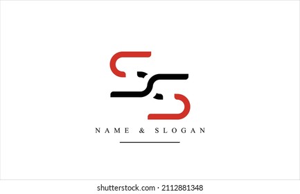 SS, S abstract letters logo monogram