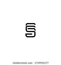 SS S Letter Logo Design Vector Template