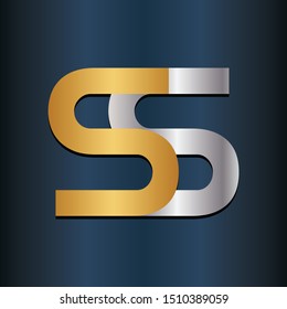 SS S2 2S Double Letter Initial Logo