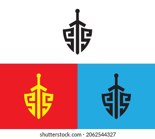 SS Sword Vector Logo Art