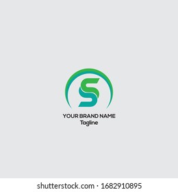 SS vector logo design, S Creative logo design