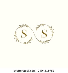 SS wedding infinity in elegant monogram with high quality professional design that will print well