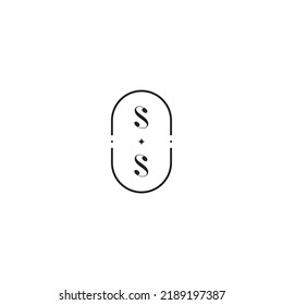 SS wedding logo concept in high quality professional design that will print well across any print media