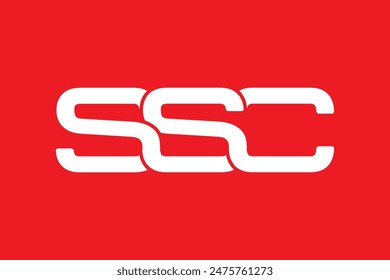 SSC letter logo design, modern logo and monogram, vetor