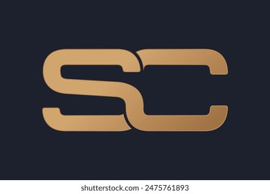 SSC letter logo design, modern logo and monogram, vetor