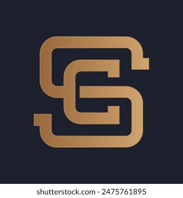 SSC letter logo design, modern logo and monogram, vetor