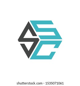 SSC logo design branding vector