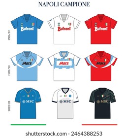 SSC NAPOLI 1926 CAMPIONE SERIE A PRIME TRE MAGLIE MARADONA