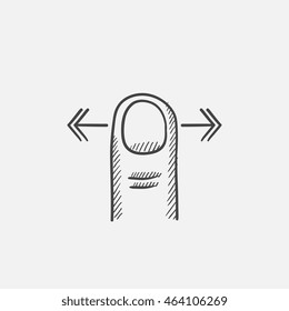 Sscroll sketch icon for web, mobile and infographics. Hand drawn vector isolated icon.